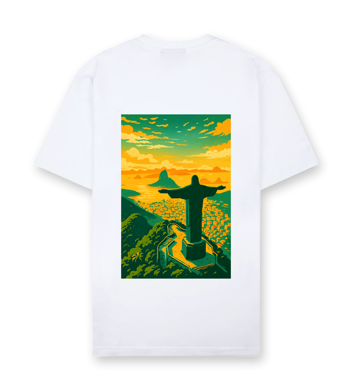 Favela Soul White Corcovado T-Shirt