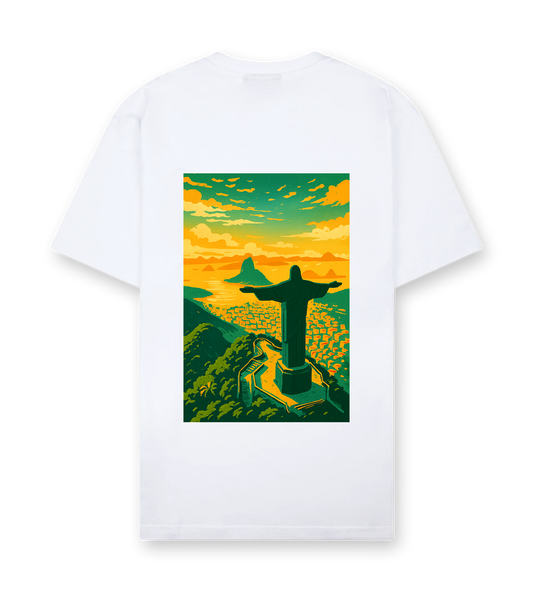 Favela Soul White Corcovado T-Shirt