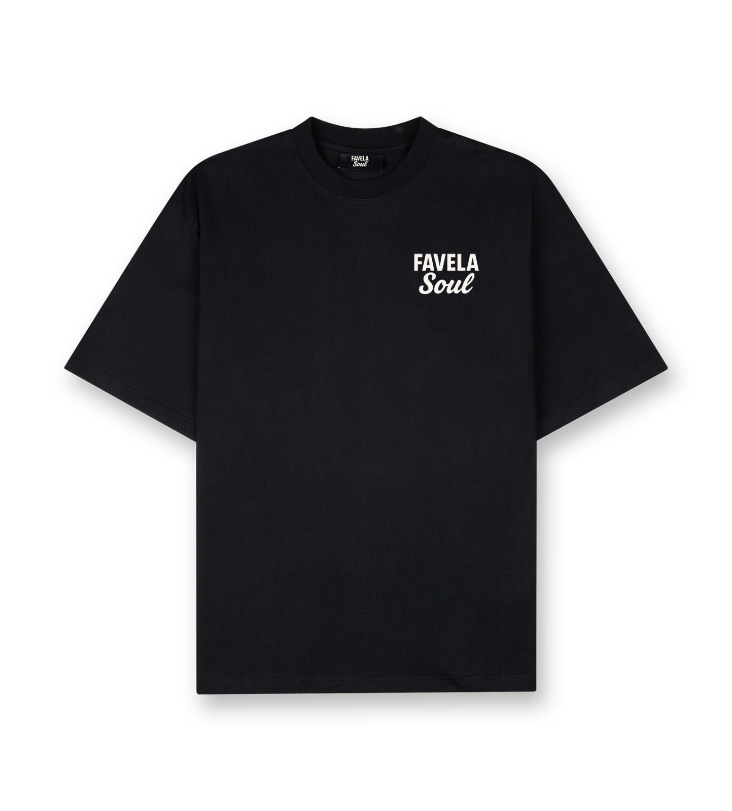 Favela Soul Black Text Logo T-Shirt