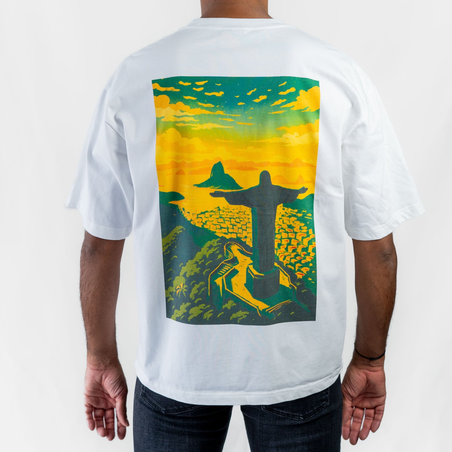 Favela Soul White Corcovado T-Shirt
