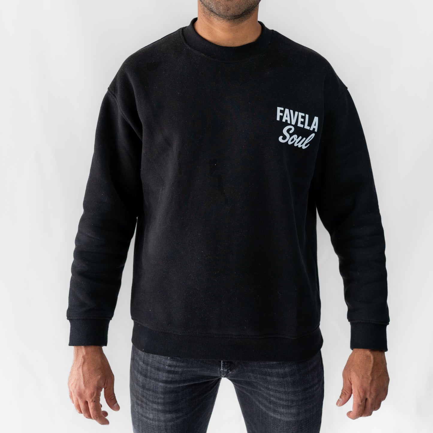 Favela Soul Black Text Logo Sweater