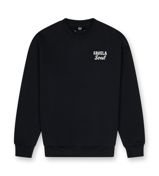 Favela Soul Black Text Logo Sweater