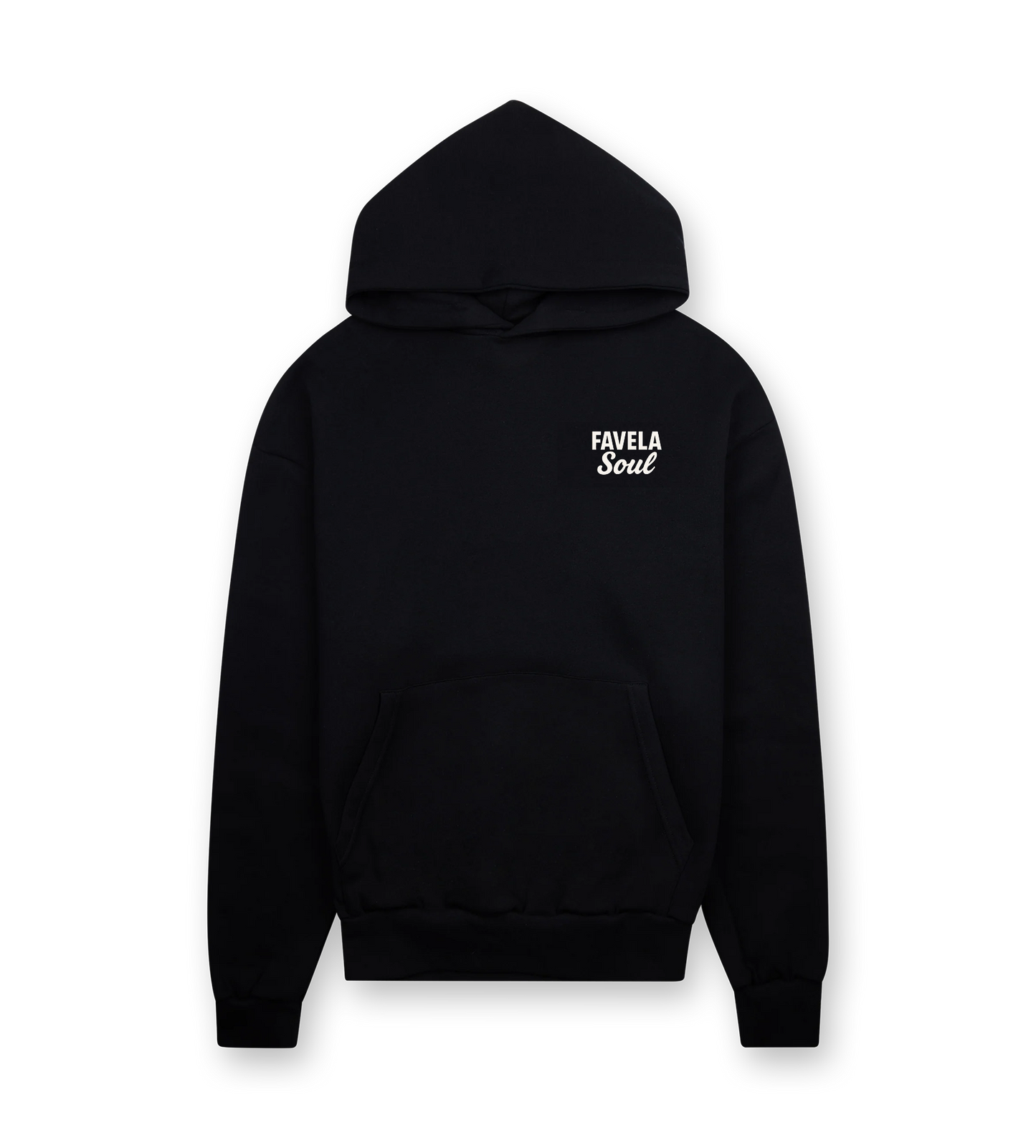 Favela Soul Black Text Logo Hoodie