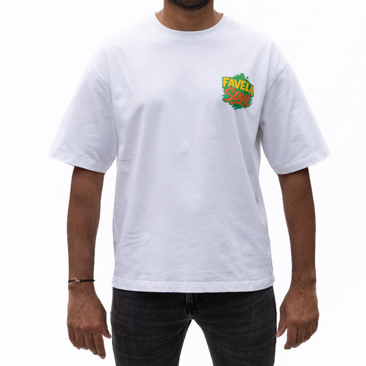 Favela Soul White Logo T-Shirt